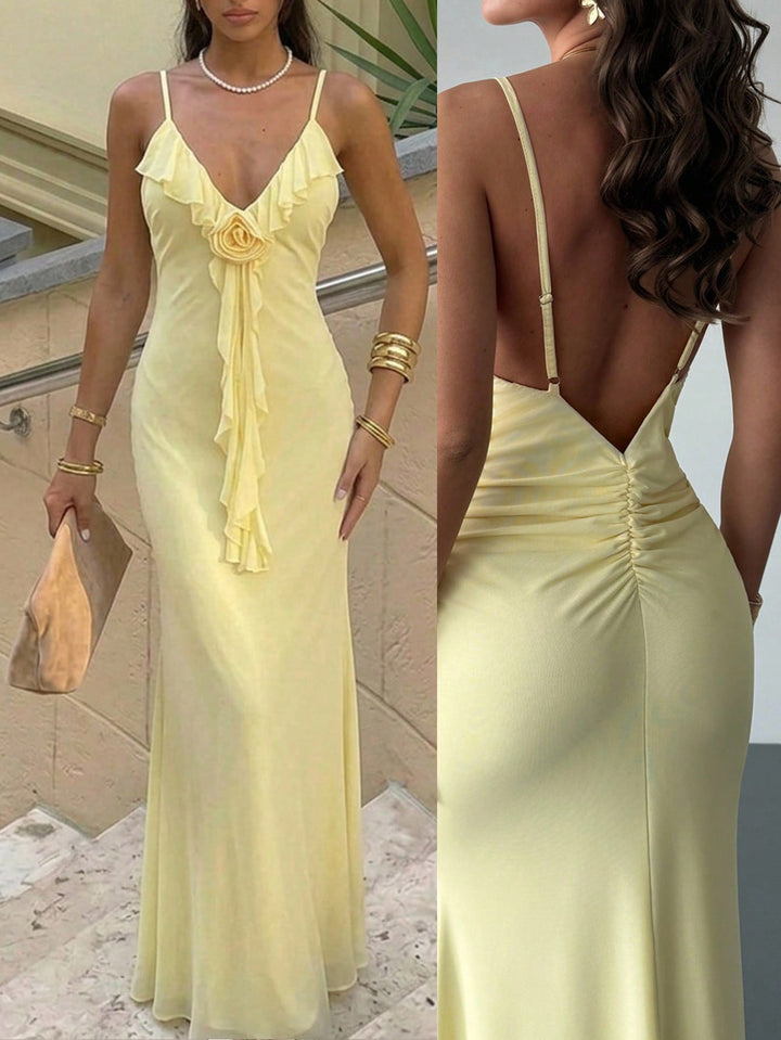 Rochie maxi SHEIN, galben