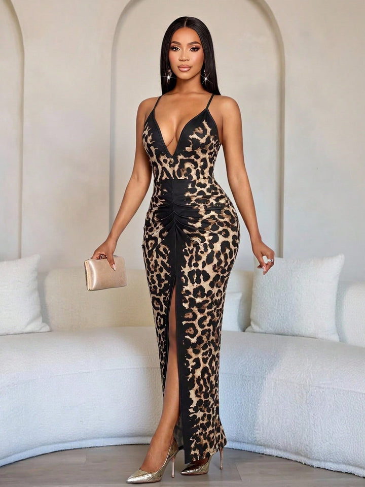 Rochie maxi SHEIN, maro
