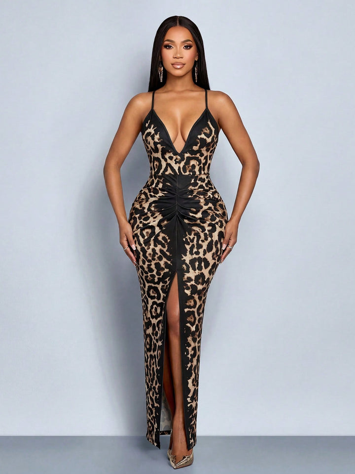 Rochie maxi SHEIN, maro