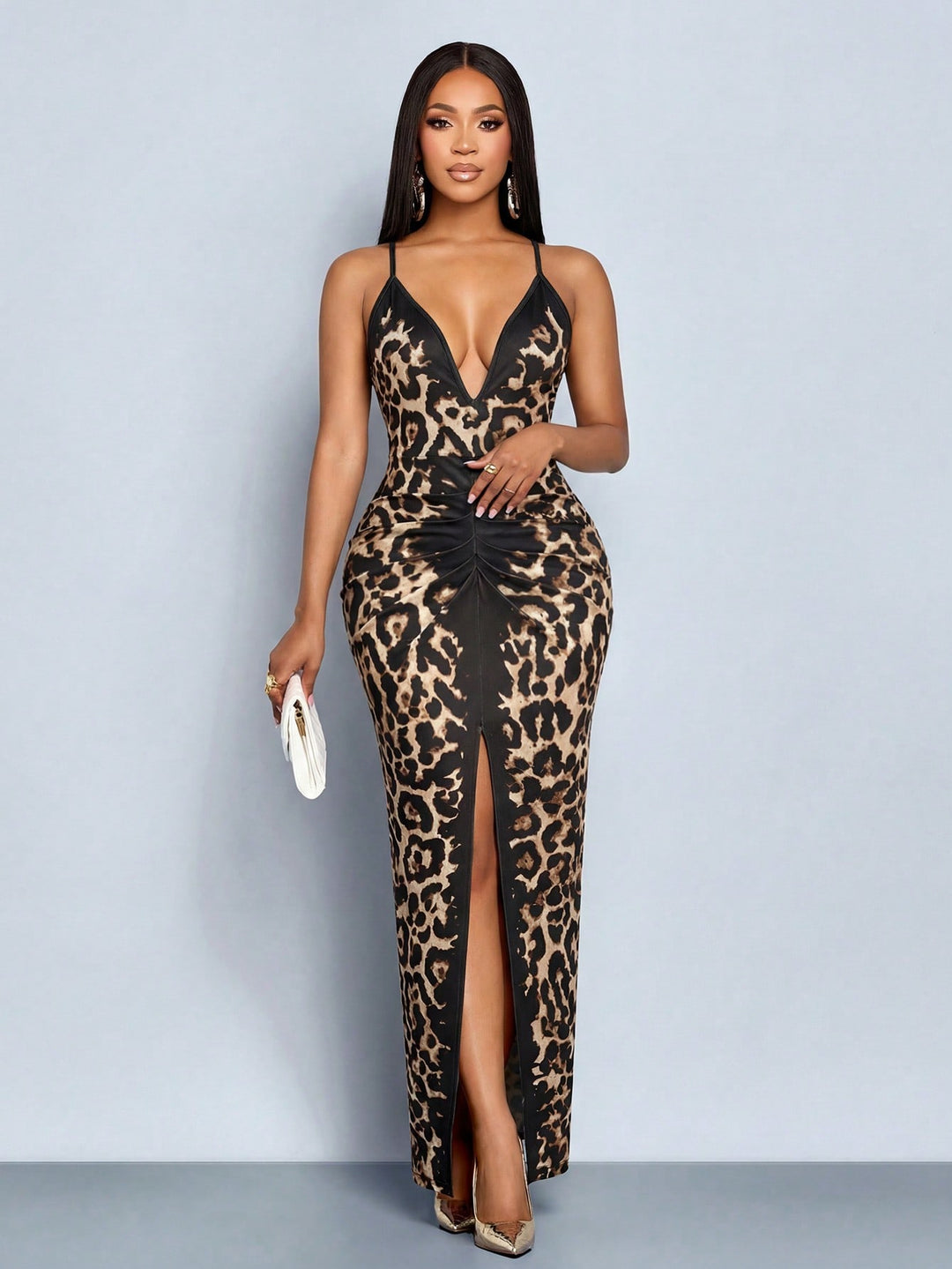 Rochie maxi SHEIN, maro