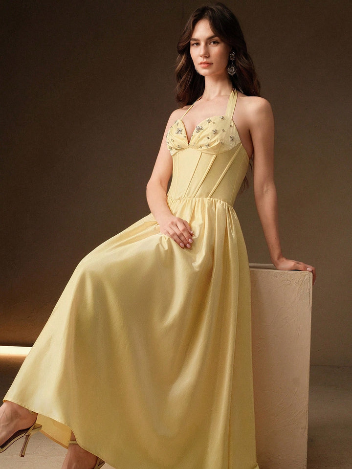 Rochie maxi SHEIN, galben