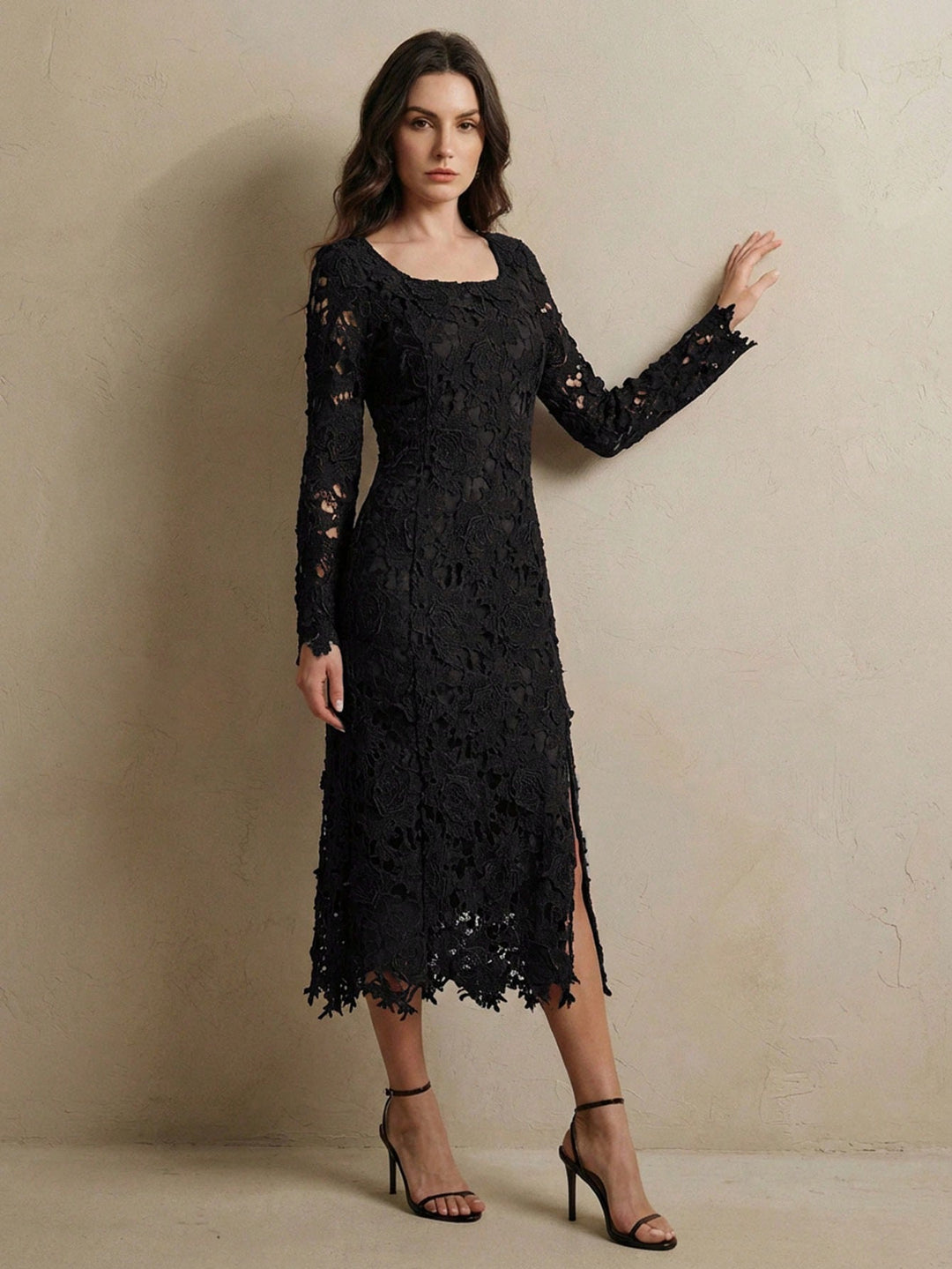 Rochie midi SHEIN, negru