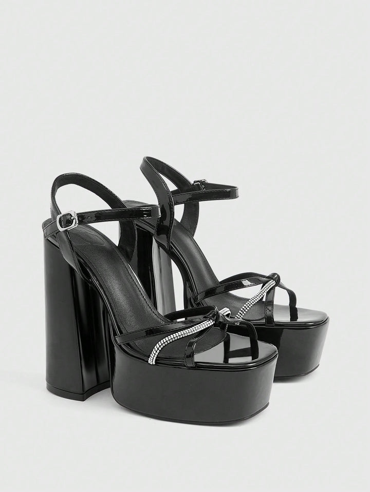 Sandale SHEIN, negru