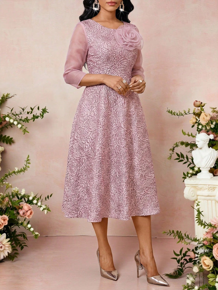 Rochie midi SHEIN, roz