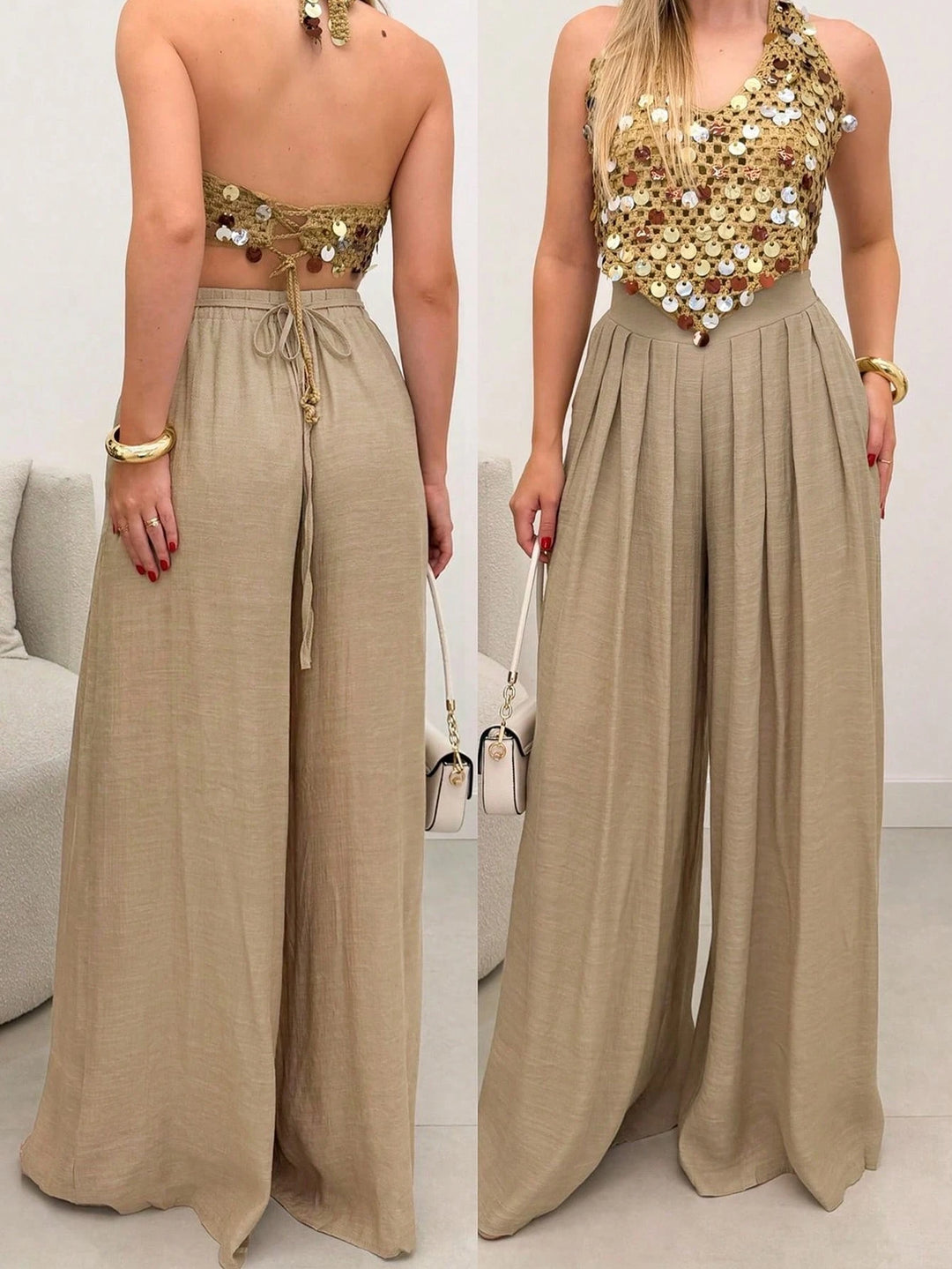 Pantaloni SHEIN, bej