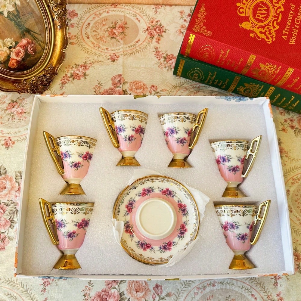 Set cești cafea SHEIN, mix culori