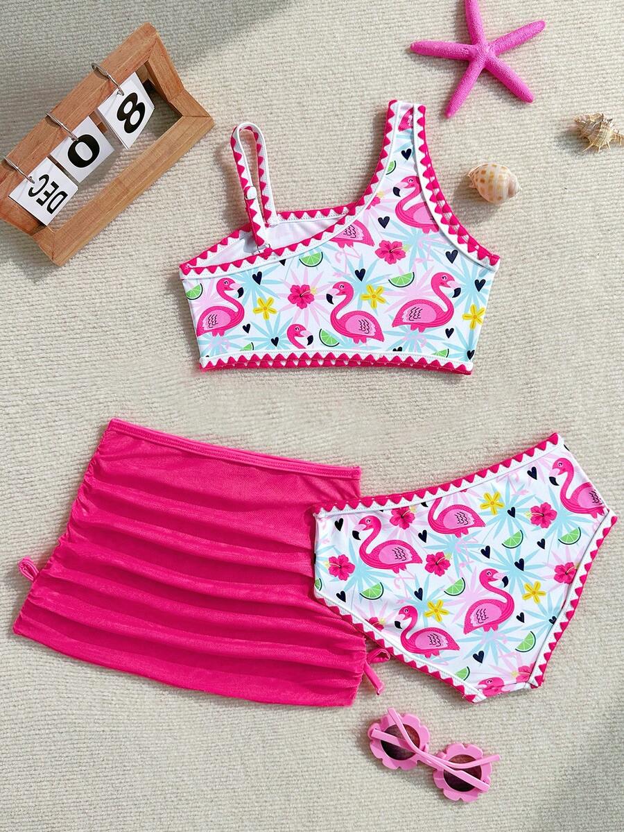 Set costum de baie SHEIN, mix culori