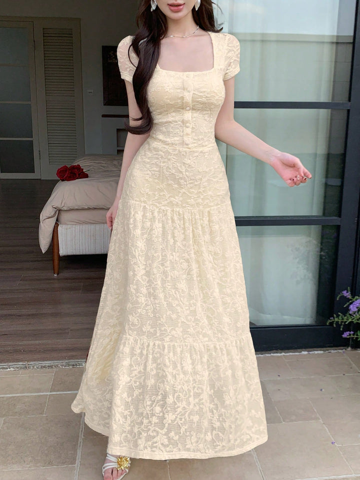 Rochie maxi SHEIN, bej