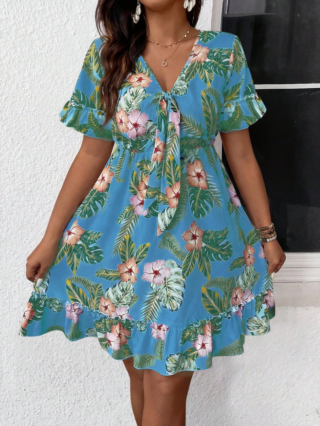 Rochie scurtă SHEIN, albastru