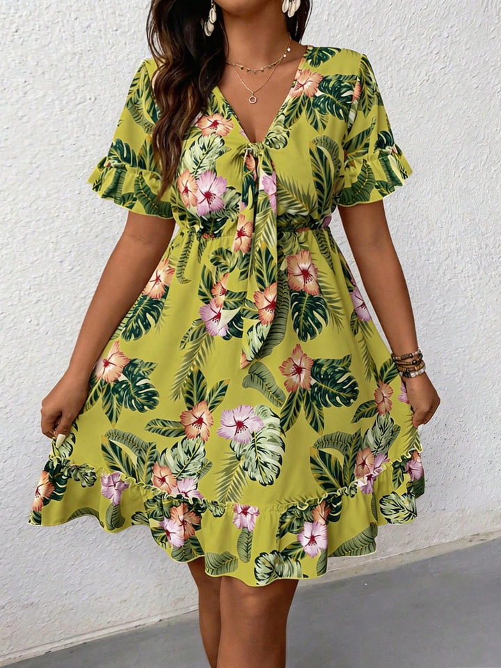 Rochie scurtă SHEIN, galben