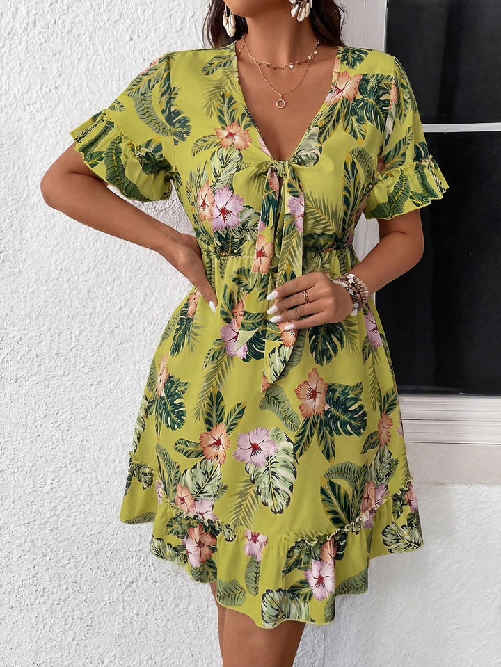 Rochie scurtă SHEIN, galben