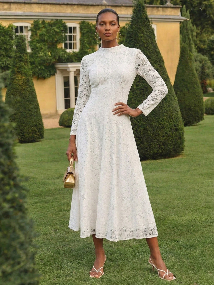 Rochie midi SHEIN, alb