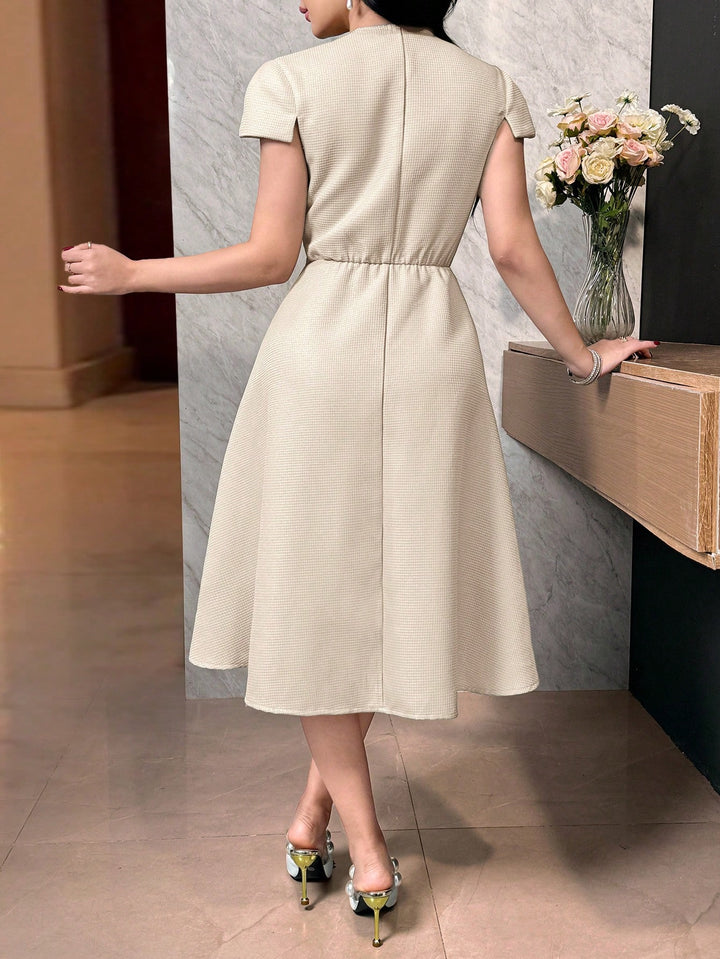 Rochie midi SHEIN, bej