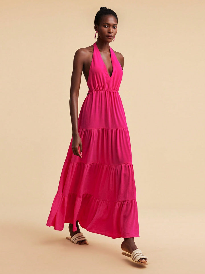 Rochie maxi SHEIN, roz