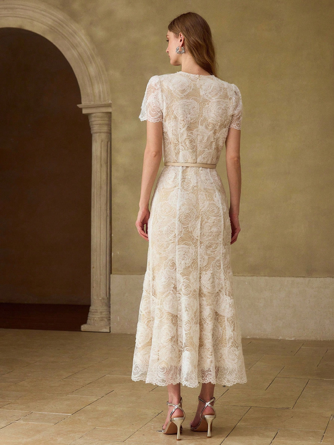 Rochie midi SHEIN, portocaliu