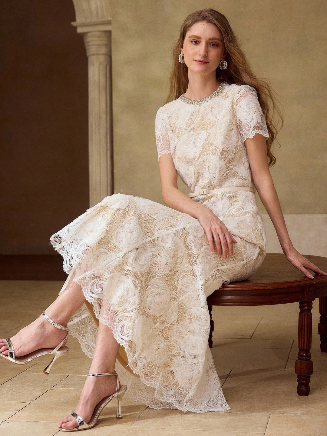 Rochie midi SHEIN, portocaliu