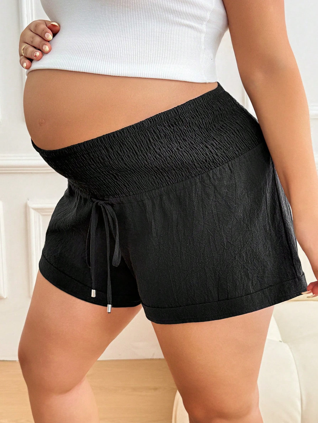 Pantaloni scurți SHEIN, negru