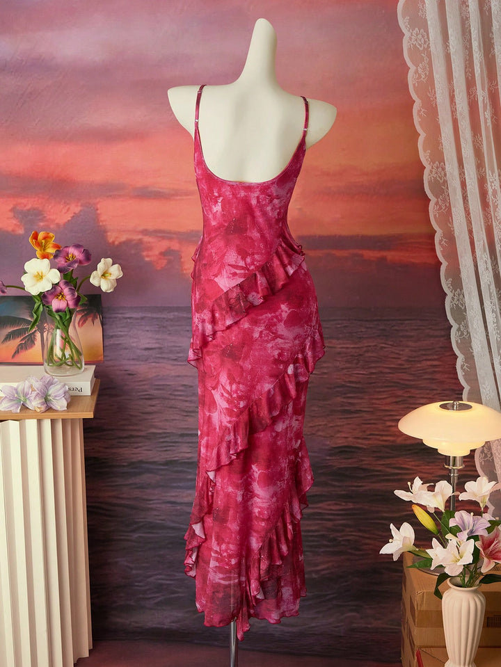 Rochie maxi SHEIN, vișiniu