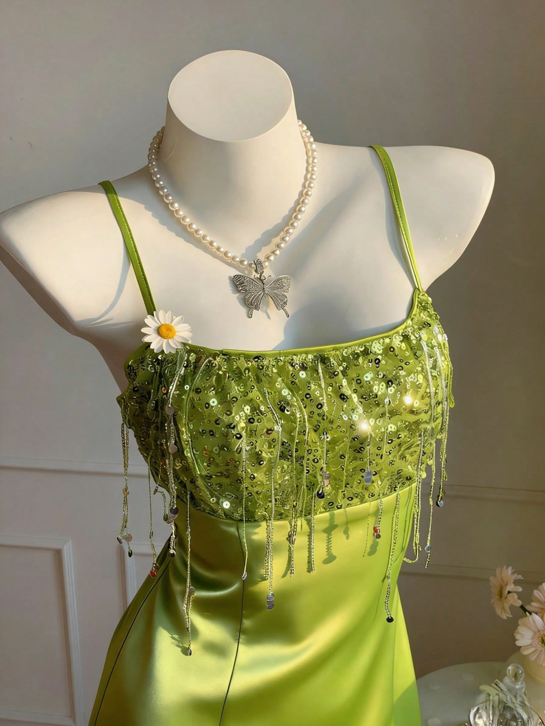Rochie mini SHEIN, verde