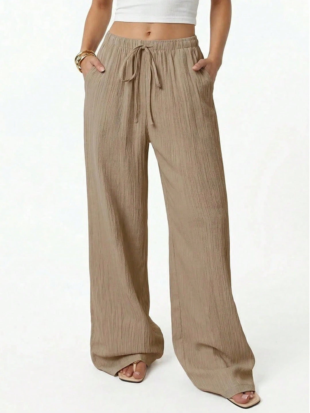 Pantaloni SHEIN, kaki