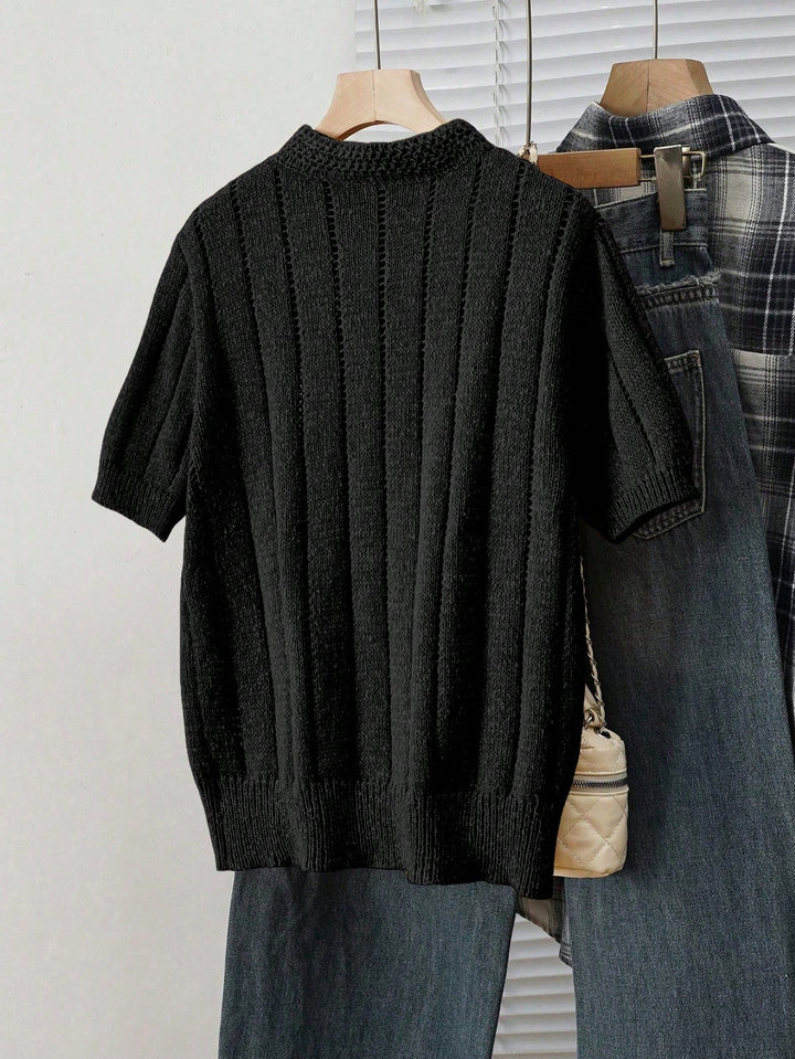 Tricou polo SHEIN, negru