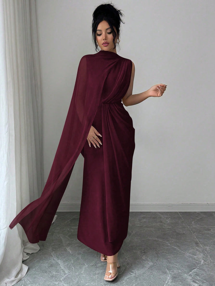 Rochie maxi SHEIN, vișiniu