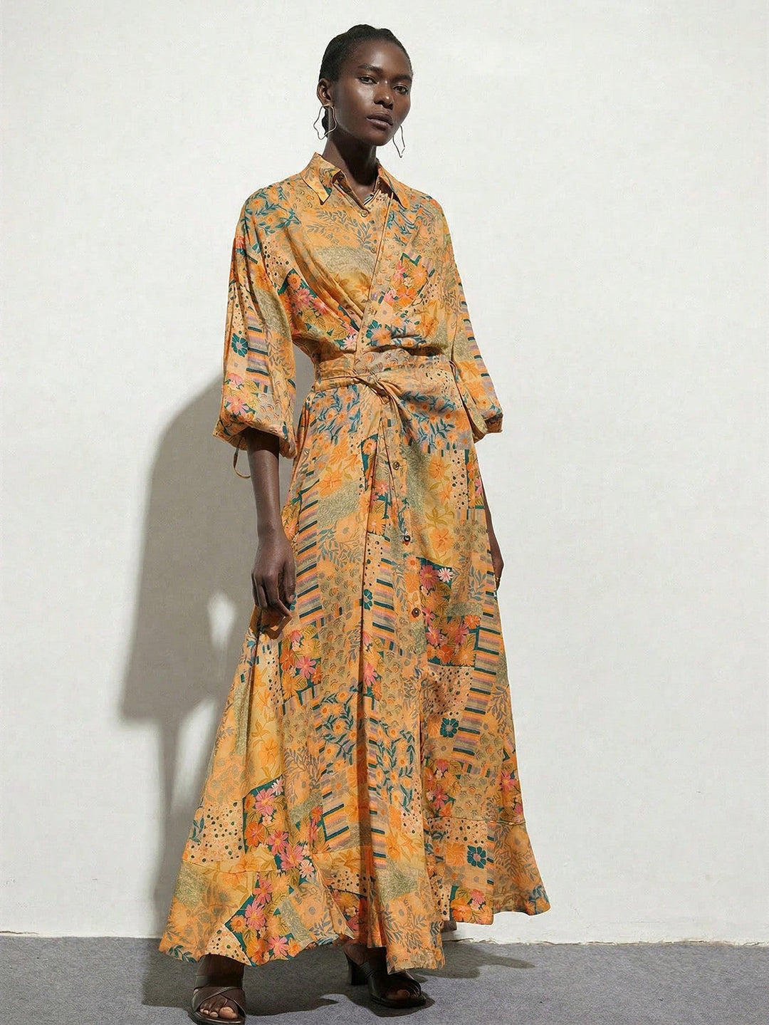 Rochie maxi SHEIN, mix culori