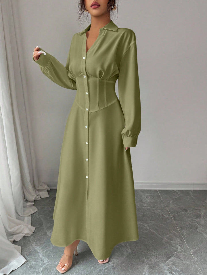 Rochie maxi SHEIN, verde
