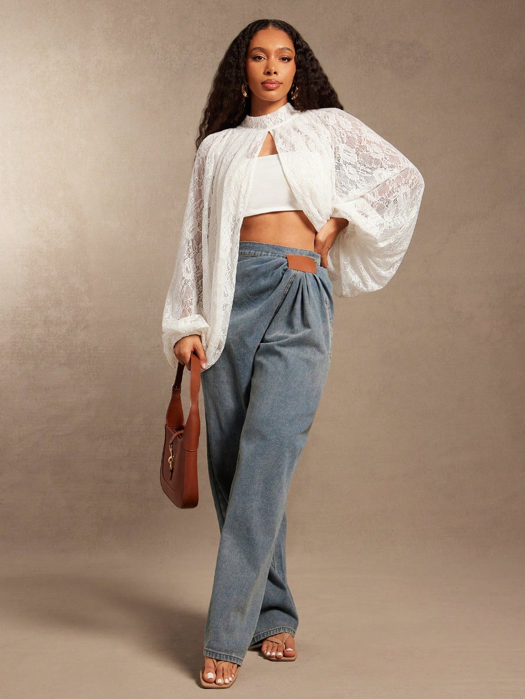 Top SHEIN, alb