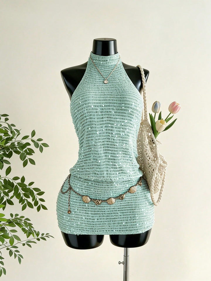 Rochie mini SHEIN, verde