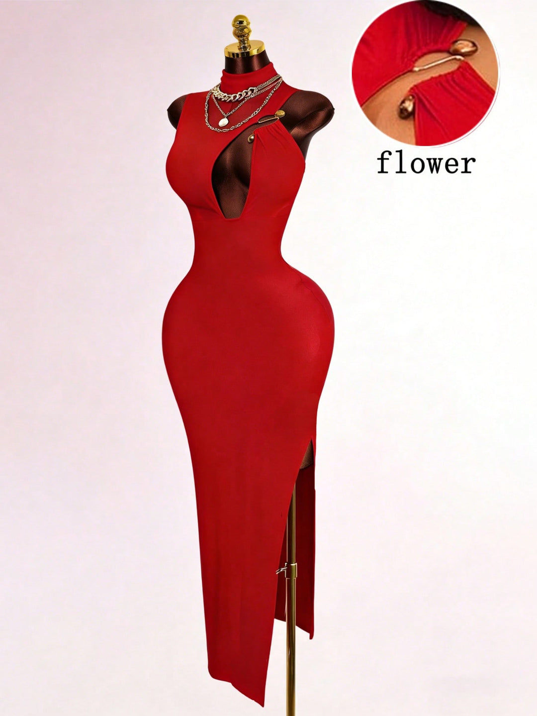 Rochie maxi SHEIN, roșu