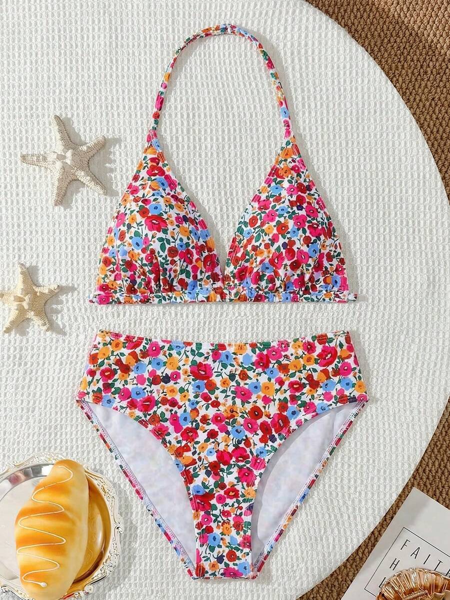 Costum de baie SHEIN, mix culori