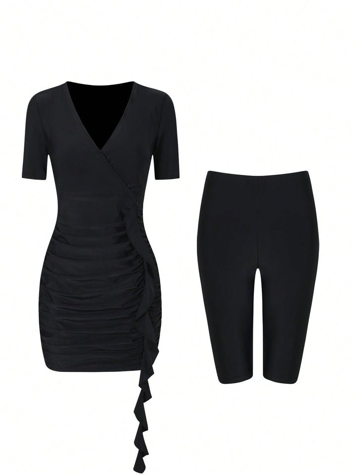 Costum de baie SHEIN, negru
