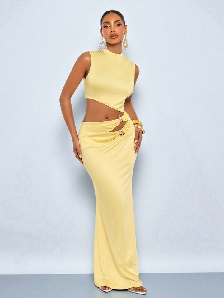 Rochie maxi SHEIN, galben