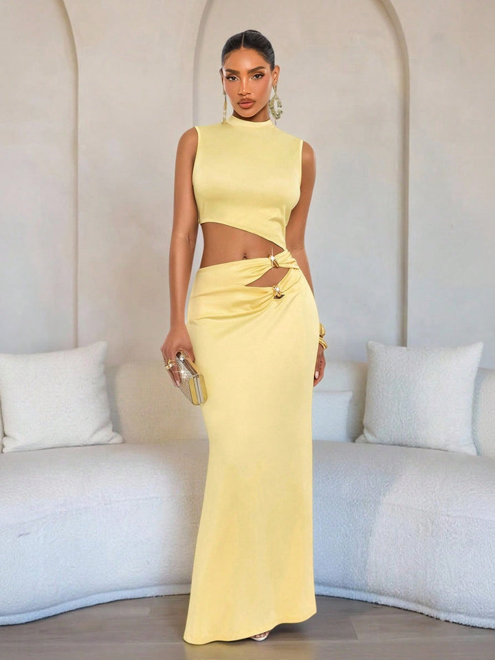 Rochie maxi SHEIN, galben