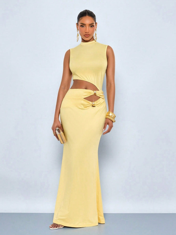 Rochie maxi SHEIN, galben