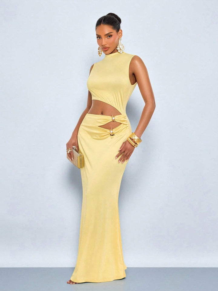 Rochie maxi SHEIN, galben