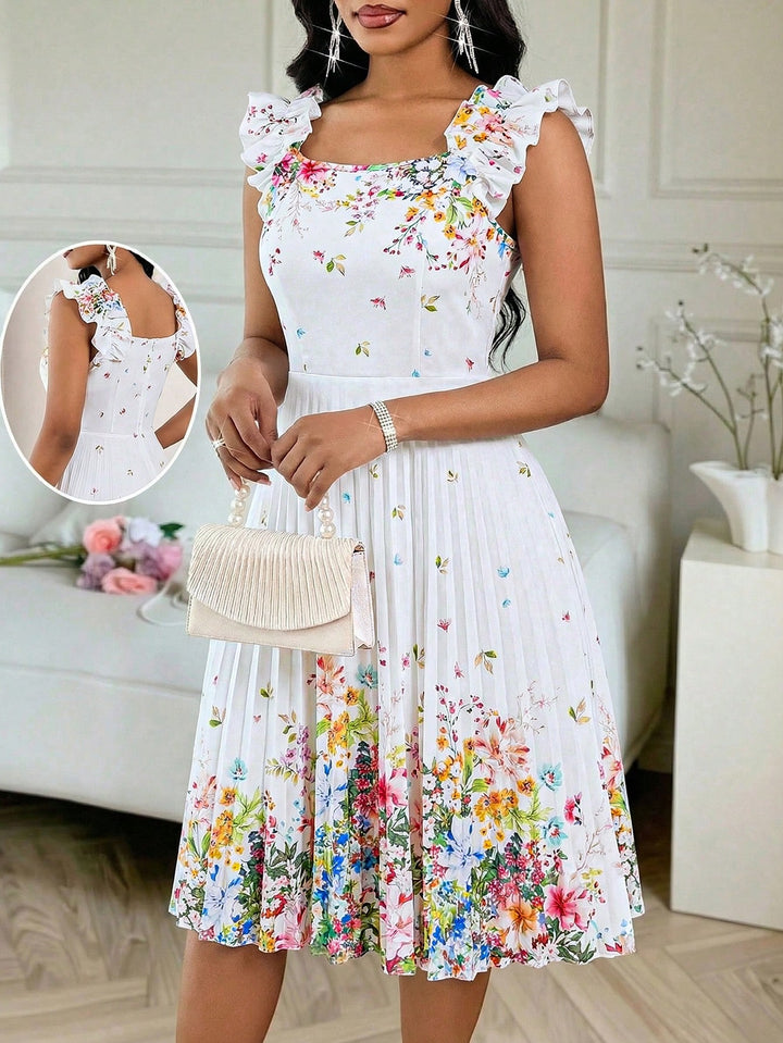 Rochie midi SHEIN, alb