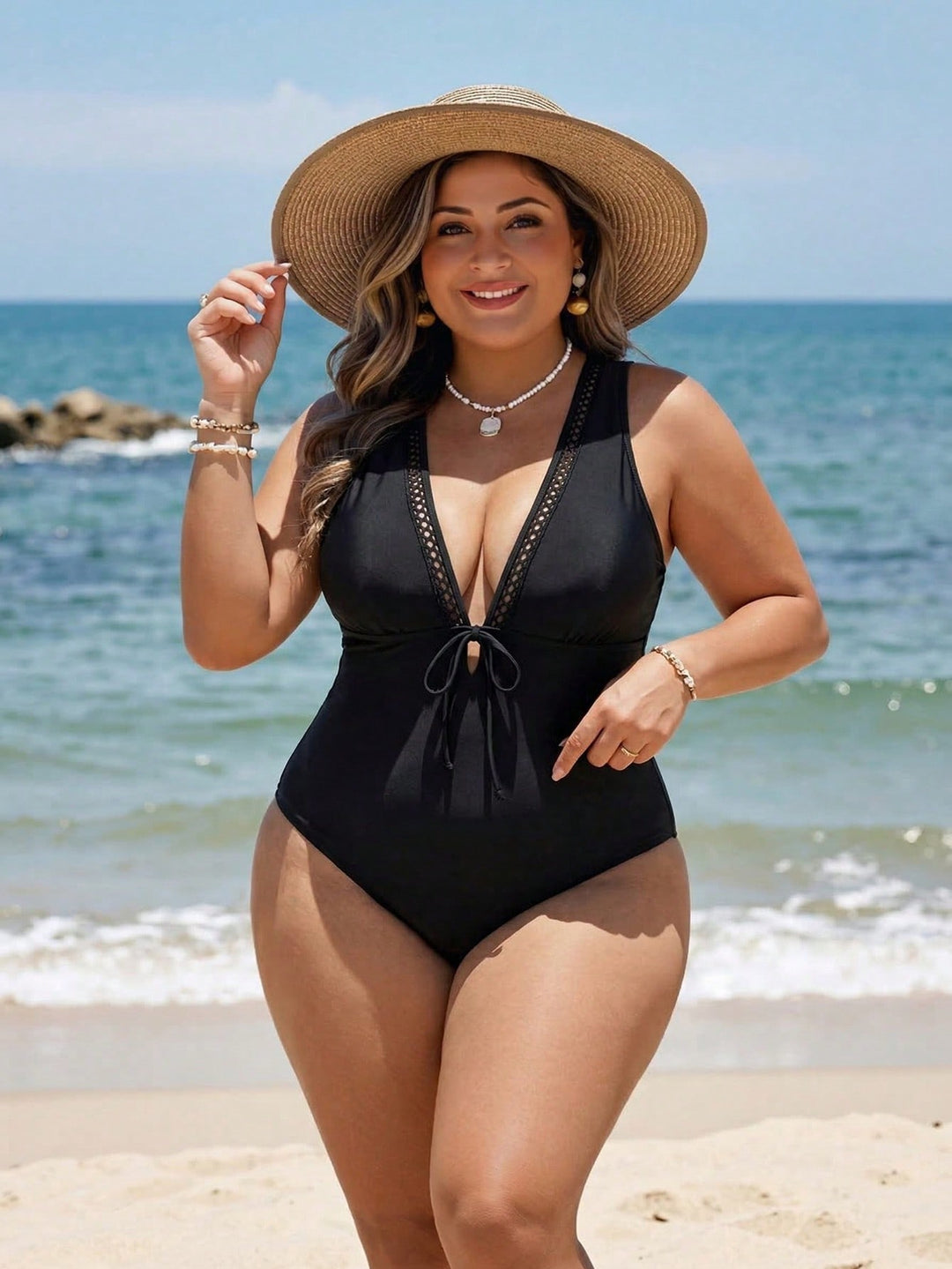 Costum de baie SHEIN, negru
