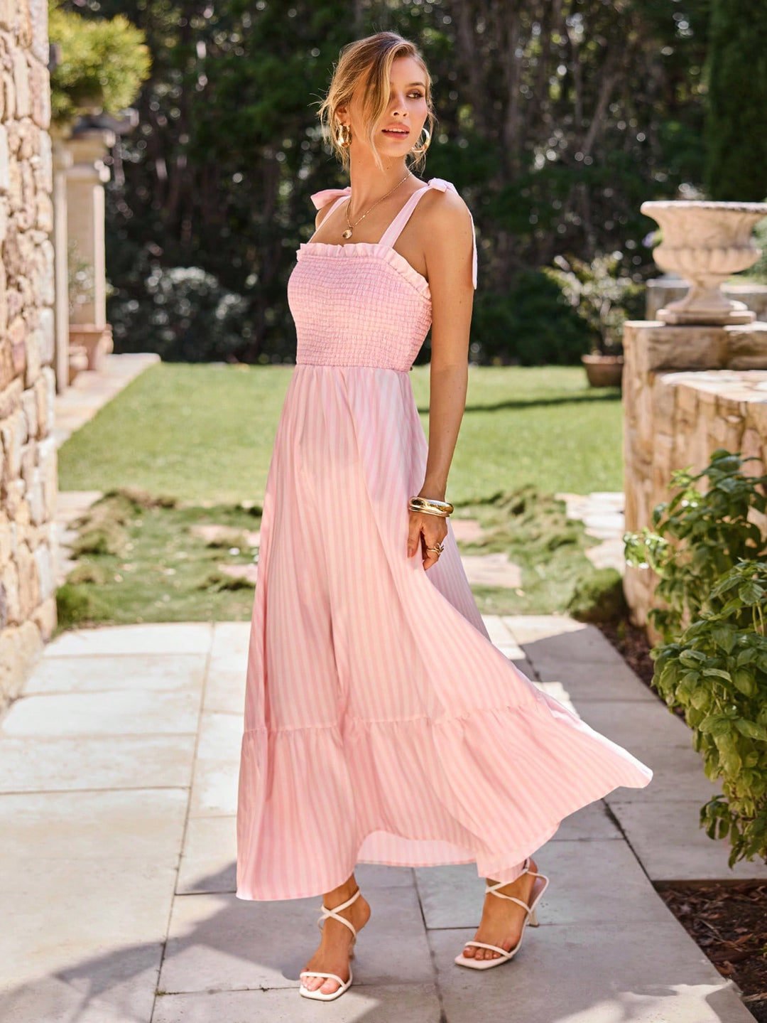 Rochie maxi SHEIN, roz
