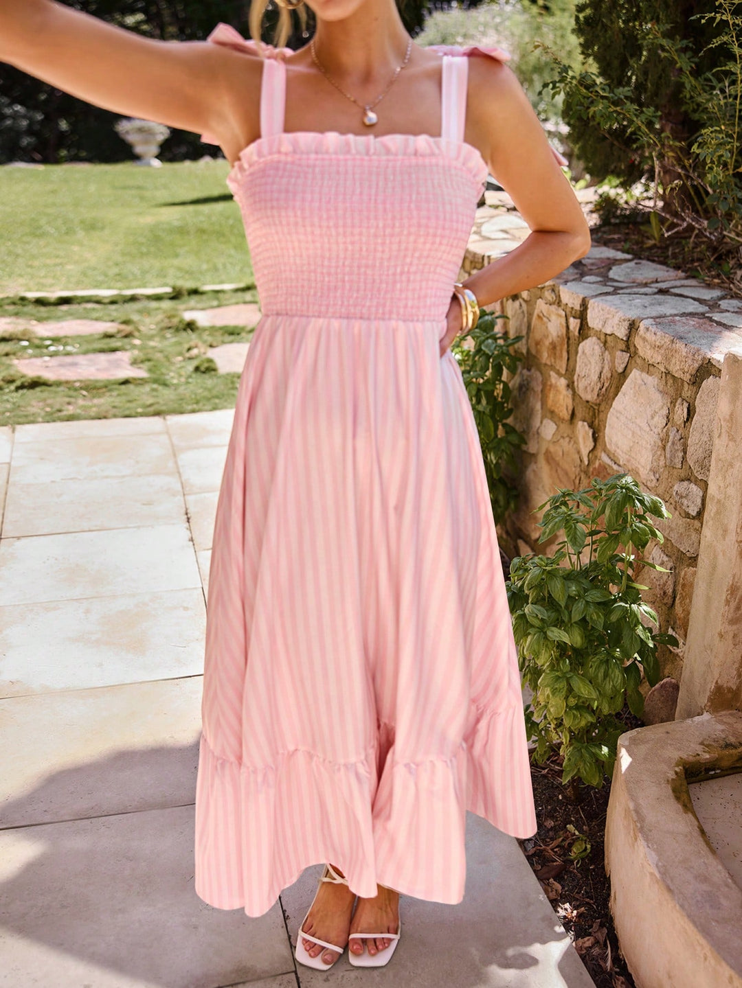 Rochie maxi SHEIN, roz