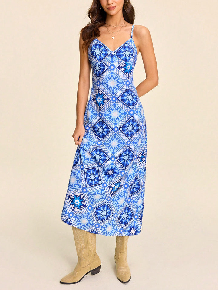 Rochie maxi SHEIN, albastru