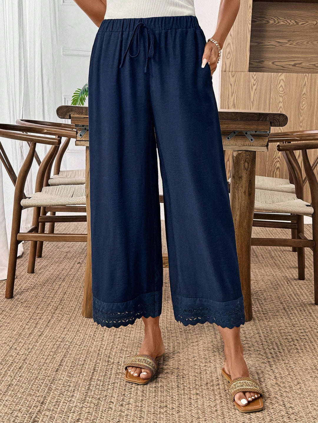 Pantaloni SHEIN, albastru