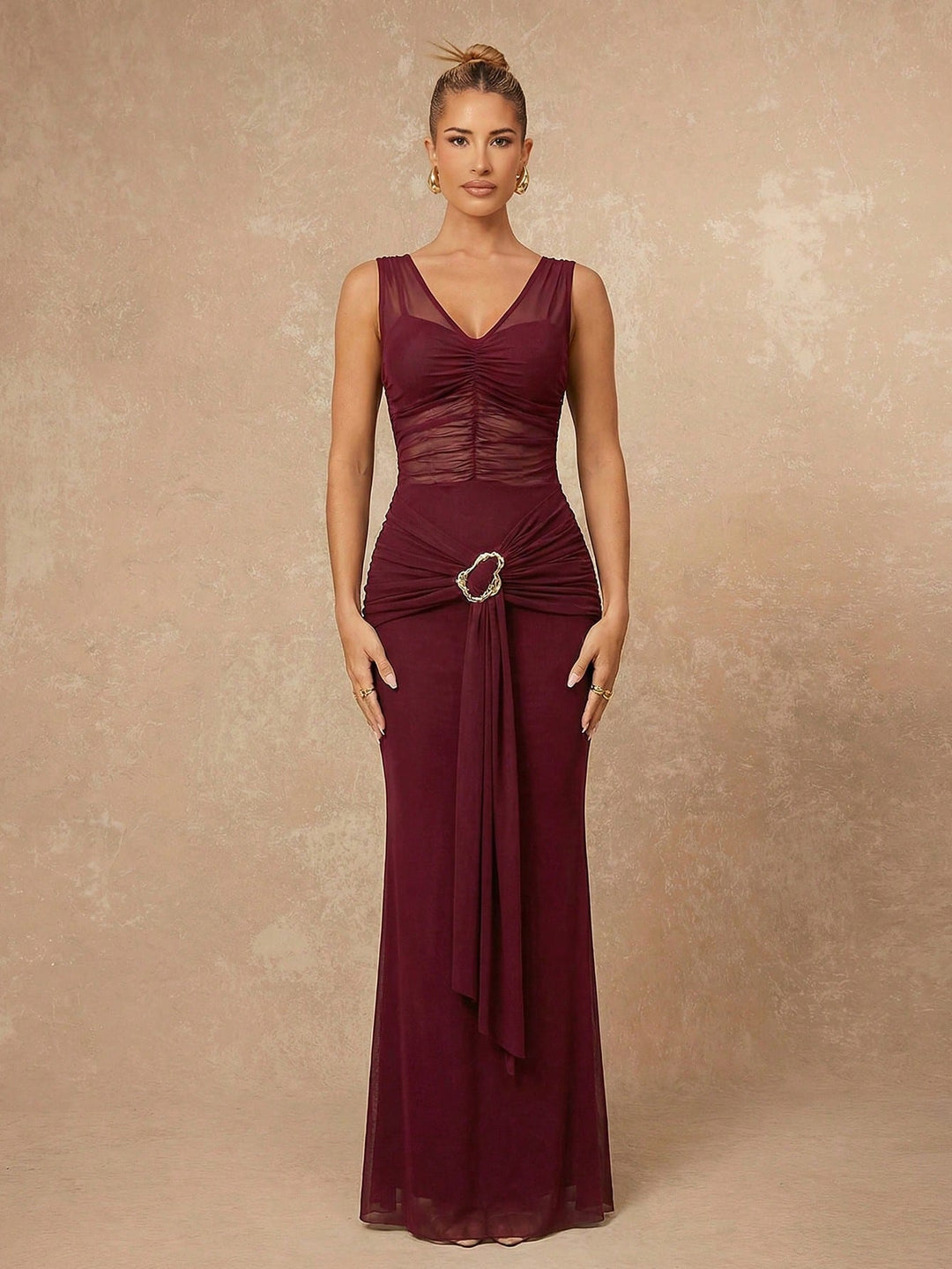 Rochie maxi SHEIN, vișiniu