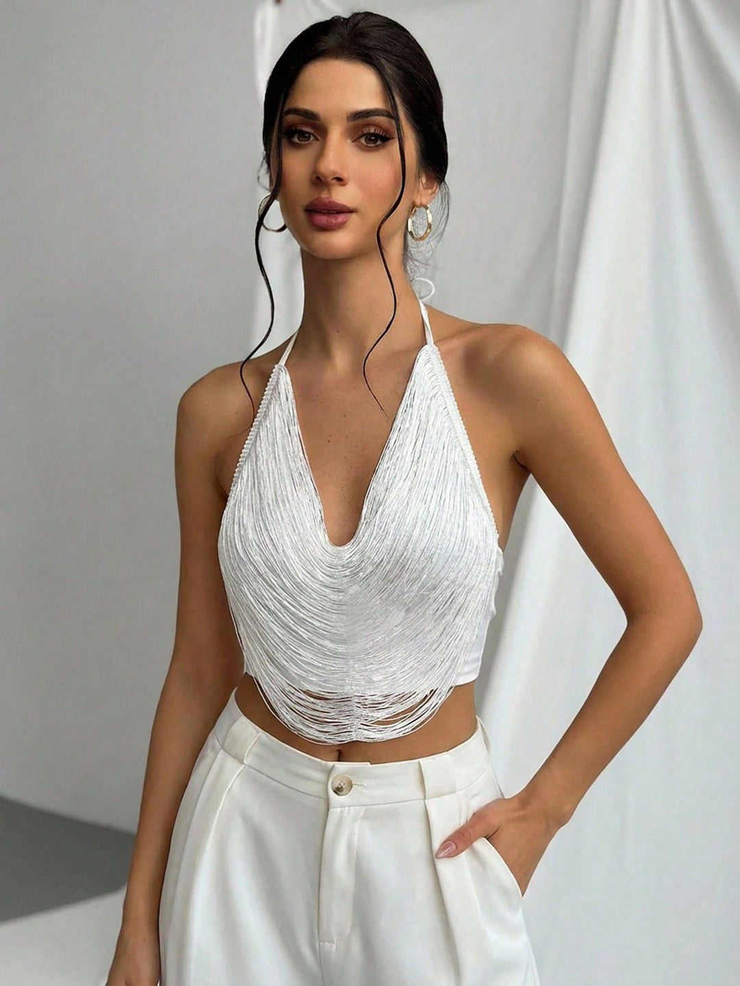 SHEIN top, fehér