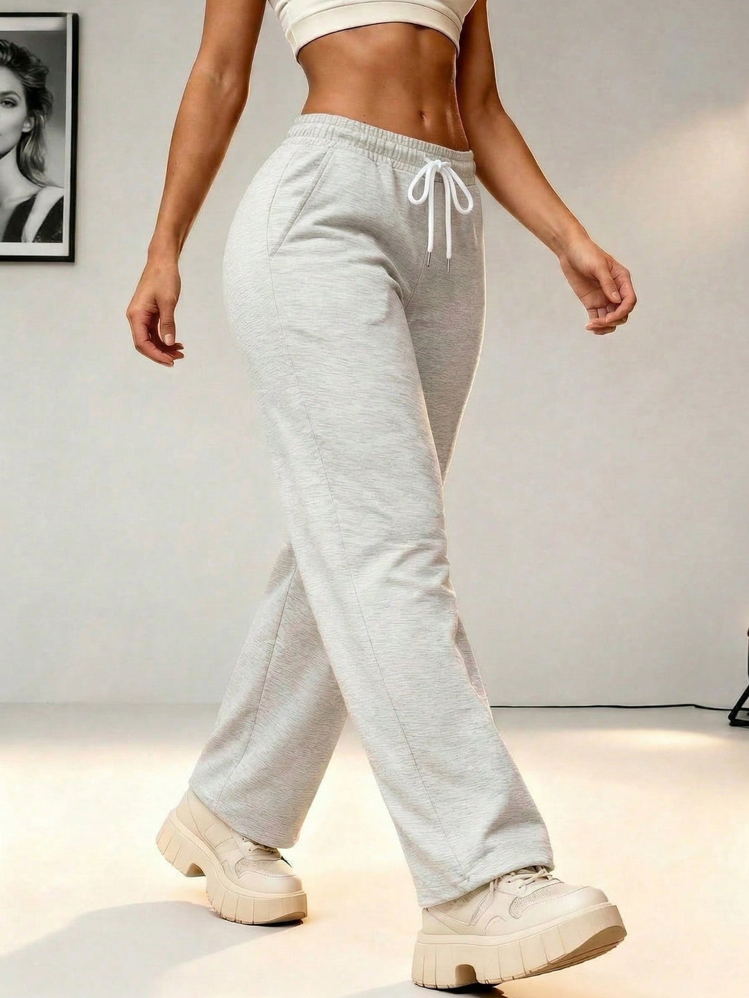 Pantaloni SHEIN, gri