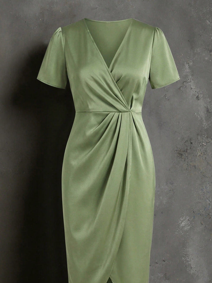 Rochie midi SHEIN, verde