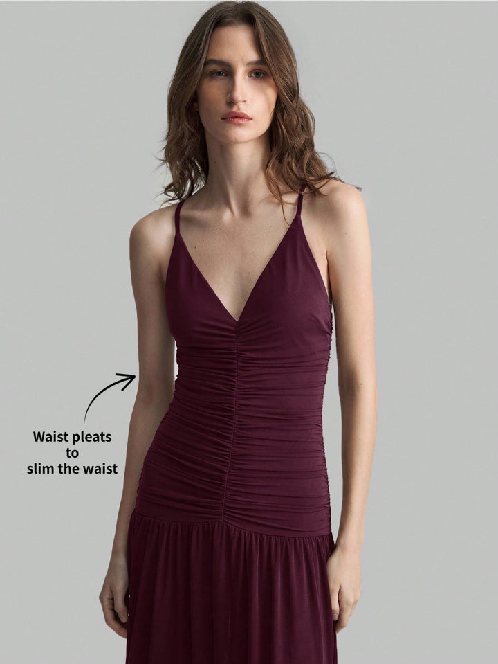 Rochie maxi SHEIN, vișiniu