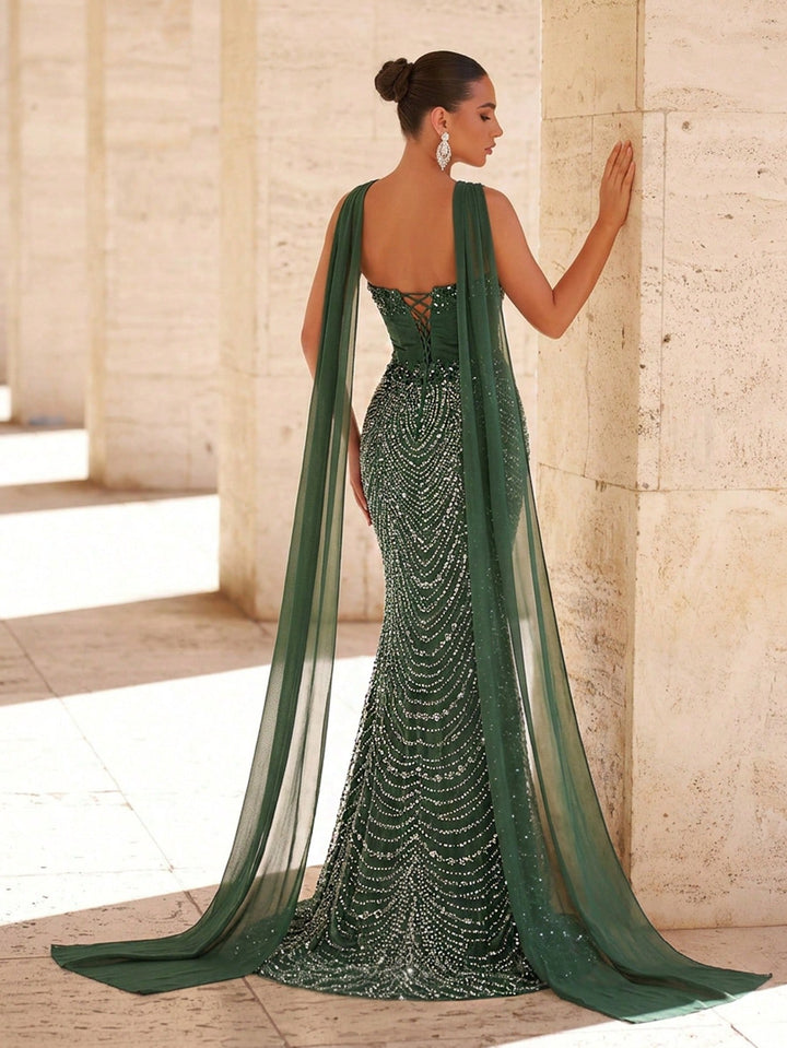 Rochie de ocazie SHEIN, verde