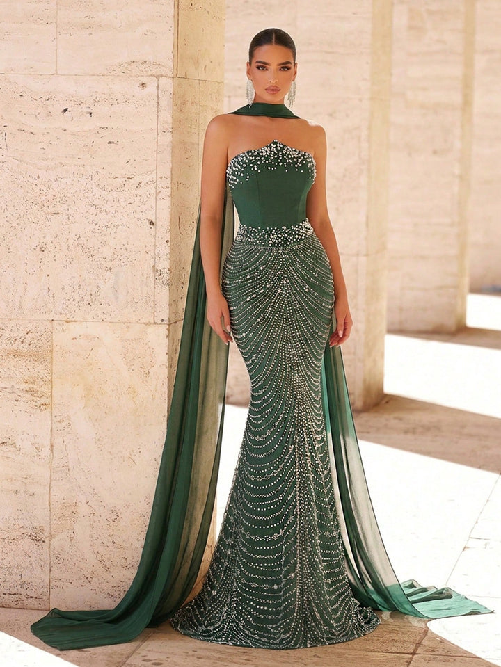 Rochie de ocazie SHEIN, verde
